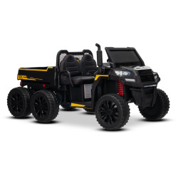 Farmárske elektrické autíčko RIDER 6X6 24V s pohonom štyroch kolies 4X 200W,  Dvojmiestne