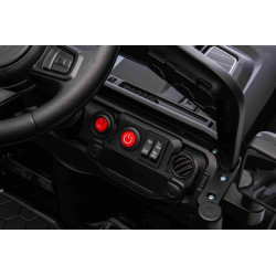 Elektrické autíčko OFFROAD NEW s pohonom zadných kolies,  biele