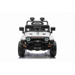 Elektrické autíčko OFFROAD NEW s pohonom zadných kolies,  biele