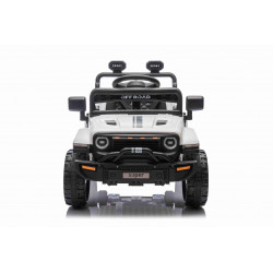 Elektrické autíčko OFFROAD NEW s pohonom zadných kolies,  biele